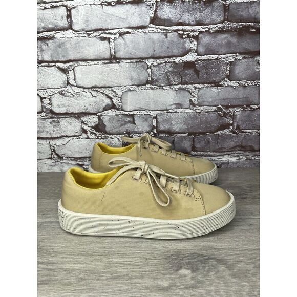 Camper Yellow Leather Casual Lace Up Lightweight Sneakers Women Sz 37EU/6.5M US - Picture 4 of 16